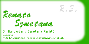 renato szmetana business card